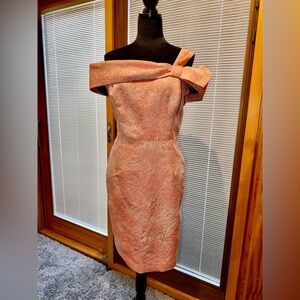 Rickie Freeman for Teri Jon Pink One Shoulder Dress